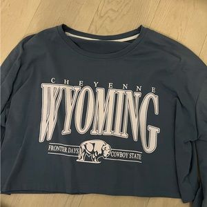 Long sleeve crop top